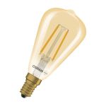 Osram Vintage 1906 LED Classic Edison E14 Ambre 2.8W 250lm - 822 Blanc Très Chaud | Dimmable - Équivalent 25W