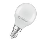Ledvance Classic LED E14 Boule Dépolie 4.9W 470lm - 827 Blanc Très Chaud | Équivalent 40W