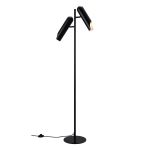 DFTP by Nordlux Rochelle Lampadaires Salon Métal Noir | 76mm - Convient pour 2x GU10