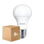 Lot 6x Philips CorePro LED Ampoule E27 Poire Dépolie 10W 1055lm - 830 Blanc Chaud | Équivalent 75W