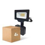 Lot 4x Noxion Projecteur LED Beamy G3 10W 1100lm 100D - 840 Blanc Froid | IP65 - Détecteur de Mouvement et de Lumière - Symétrique