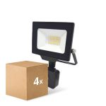 Lot 4x Noxion Projecteur LED Beamy G3 20W 2200lm 100D - 830 Blanc Chaud | IP65 - Détecteur de Mouvement et de Lumière - Symétrique