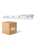 Lot 6x Ledvance Réglette LED Étanche Imperméable Value 40W 4800lm - 840 Blanc Froid | 120cm 