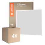 Lot 4x Ledvance Panneau LED Compact Aluminium Blanc 33W 3630lm - 840 Blanc Froid | 60x60cm - UGR < 19