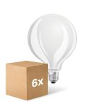 Lot 6x Ledvance LED Classic E27 Globe Dépolie 11W 1521lm - 827 Blanc Très Chaud | Dimmable - Équivalent 100W