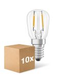 Lot 10x Ledvance Spécial LED E14 T26 Filament Claire 1.3W 110lm - 827 Blanc Très Chaud | Équivalent 12W