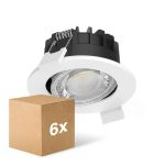 Lot 6x Philips Spot LED Ledinaire RS071B 6W 500lm 21x40D - 827-830-840 CCT | 89mm - Diamètre 68mm - IP20 - Dimmable