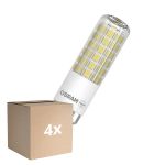 Lot 4x Osram Spécial T Slim LED B15d Claire 6.5W 806lm - 827 Blanc Très Chaud | Équivalent 60W