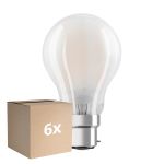 Lot 6x Osram Classic LED B22d Poire Filament Dépolie 11W 1521lm - 865 Lumière Du Jour | Dimmable - Équivalent 100W