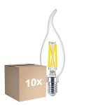 Lot 10x Philips MASTER LED E14 Bent-tip Bougie Filament Claire 3.4W 470lm - 922-927 Dim To Warm | Meilleur Rendu Des Couleurs - Dimmable - Équivalent 40W