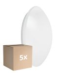Lot 5x Ledvance Surface Circulaire 350 18W 830 1440lm Blanc IP44 | avec Sensor - Blanc Chaud - Équivalent 2x18W