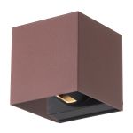 D'Lite Applique Murale Nova Aluminium Rust Up & Down 4.9W 480lm - 830 Blanc Chaud | IP54 - Angle de faisceau réglable