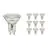 Lot 10x Noxion Spot LED GU10 PAR16 4.8W 450lm 36D - 827 Blanc Très Chaud | Équivalent 50W
