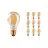 Lot 10x Noxion Lucent Filament LED E27 Poire Ambre 7.2W 630lm - 822 Blanc Très Chaud | Dimmable - Équivalent 50W