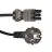 Noxion GST - Compatible Câble d’alimentation Noir - Femelle + Schuko Europlug - 3m - 3 pole 1,5mm2