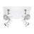 Eglo Plafonnier Tamara 1 Acier Blanc Chrome 4x2.8W 4x250lm - 830 Blanc Chaud | IP44 - Incl. 4x GU10