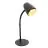 Eglo Lampe De Chevet Carlo Acier Noir | Convient pour 1x E14