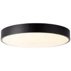 Brilliant Slimline Plafonnier Métal Plastique Blanc Noir 58W 6800lm - 830-865 CCT | 490mm - Télécommande Dimmable