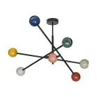 Ledvance Decor Bulle Acier Suspension Luminaire Multicolore | Convient pour 6X E27