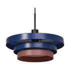 Ledvance LED Suspension Luminaire Decor Layers Suspension Luminaire Acier Bleu | Convient pour 1x E27