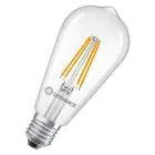 Ledvance Classic LED Edison E27 Poire Filament Claire 3.8W 806lm - 827 Blanc Très Chaud | Équivalent 60W