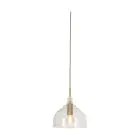 It's about RoMi Suspension Luminaire Brussels Verre Dorée | Convient pour 1x E14 