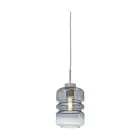 It's about RoMi Suspension Luminaire Verona Verre Gris | Convient pour 1x E27 