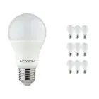 Lot 10x Noxion Lucent Classic LED E27 Poire Dépolie 8.5W 806lm - 827 Blanc Très Chaud | Dimmable - Équivalent 60W