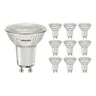 Lot 10x Noxion Spot LED GU10 PAR16 4W 345lm 36D - 830 Blanc Chaud | Équivalent 50W