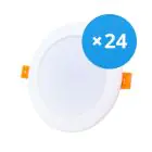 Lot 24x Downlight LED 18W 1620lm 120D - 840 Blanc Froid | Équivalent 2x18W