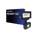 Noxion Projecteur LED Beamy G3.1 Noir 10W 1100lm 100D - 830 Blanc Chaud | IP65 - Détecteur de Mouvement et de Lumière - Symétrique 