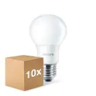 Lot 10x Philips Corepro LED Ampoule E27 Poire Dépolie 8W 806lm - 827 Blanc Très Chaud | Équivalent 60W