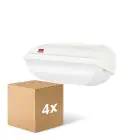 Lot 4x Philips LED Sécurité Coreline BWC110 Blanc 9W 900lm - 830 Blanc Chaud | 242x110mm - IP54 - Détecteur De Lumière