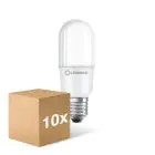 Lot 10x Ledvance LED Classic Stick E27 Stick Dépolie 9W 1050lm - 827 Blanc Très Chaud | Équivalent 75W