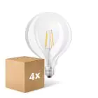 Lot 4x Osram SuperStar LED E27 Globe 125mm Filament Claire 7W 806lm - 822-827 Dim To Warm | Dimmable - Équivalent 60W