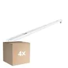 Lot 4x Noxion Réglette Click V2 LED T8 | Convient pour 1x 120cm Tube LED