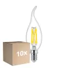 Lot 10x Philips MASTER LED E14 Bent-tip Bougie Filament Claire 3.4W 470lm - 922-927 Dim To Warm | Meilleur Rendu Des Couleurs - Dimmable - Équivalent 40W