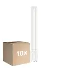 Lot 10x Philips CorePro PL-L LED Ampoule EM/Mains 12W - 830 Blanc Chaud | 4-Pins - Équivalent 24W