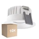 Lot 10x Ledvance LED  SPOT FIX Aluminium  8W 680lm 36D - 930 Blanc Chaud | Diamètre 68mm - IP44 - Meilleur Rendu Des Couleurs -  Dimmable