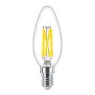 Philips MASTER LED E14 Bougie Filament Claire 3.4W 470lm - 922-927 Dim To Warm | Meilleur Rendu Des Couleurs - Dimmable - Équivalent 40W