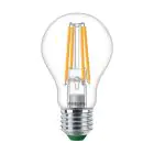 Philips Master Ultra Efficient LED E27 Poire Filament Claire 4W 840lm - 827 Blanc Très Chaud | Dimmable - Équivalent 60W