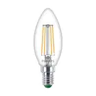 Philips Master Ultra Efficient LED E14 Bougie Filament Claire 2.3W 485lm - 827 Blanc Très Chaud | Équivalent 40W