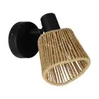 Eglo Applique Murale Keelby Acier Noir | IP20 - Convient pour 1x E14