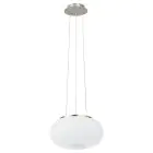 Eglo Suspension Luminaire Optica Acier Nickel Satiné | Convient pour 2x E27