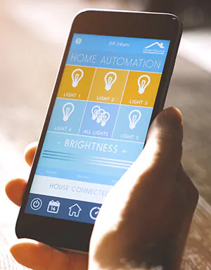 app for smart lighting in a smart home 