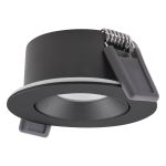 Ledvance LED Spot Air Adjust Aluminium Zwart 4W 300lm 36D - 927 Zeer Warm Wit | Zaagmaat 68mm - IP23 - Beste Kleurweergave - Dimbaar