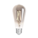 WiZ Smart LED E27 Edison Filament Smoke 6.5W 400lm - 820-850 Afstembaar Wit | Dimbaar - Vervangt 35W