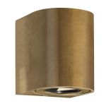 Nordlux Canto 2 Wandlamp Messing Goud Up & Down 10.6W 500lm - 830 Warm Wit