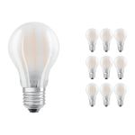 Voordeelpak 10x Ledvance CLASSIC LED E27 Peer Filament Mat 6.5W 806lm - 840 Koel Wit | Vervangt 60W