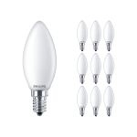 Voordeelpak 10x Philips Corepro LED Kaars E14 Mat 2.2W 250lm - 827 Zeer Warm Wit | Vervangt 25W